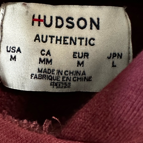 Hudson authentic high low hoodie Medium - Picture 2 of 4